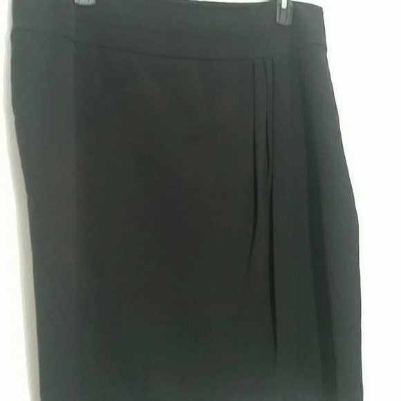 Skirt black lined straight pencil dressy lined zip - Picture 5 of 6